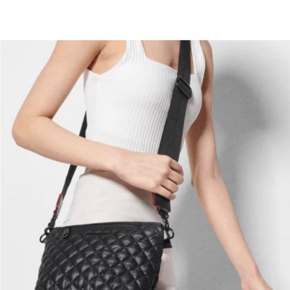 MZ WALLACE METRO SCOUT Black Quilted Crossbody Bag - Picture 2 of 5